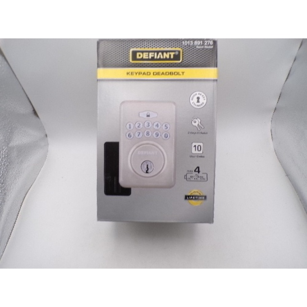 Defiant Electronic Keypad Deadbolt Satin Nickel Keyless Entry‎  Parts or Repair
